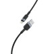 Кабель USB XO NB198 Lightning Quick Charge 2.4A black TPS-2710000235347