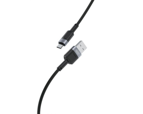 Кабель USB XO NB198 Micro Quick Charge 2.4A black TPS-2710000235330