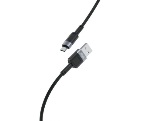 Кабель USB XO NB198 Micro Quick Charge 2.4A black