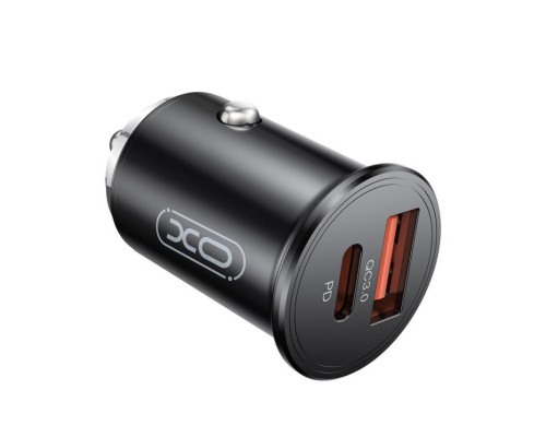 Автомобільний зарядний пристрій (адаптер) XO CC43 PD_45W / QC3.0 black