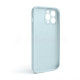 Чохол Full Silicone Case для Apple iPhone 13 Pro Max sky blue (58) закрита камера (без логотипу) TPS-2710000236467