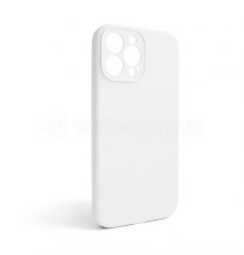 Чохол Full Silicone Case для Apple iPhone 13 Pro Max white (09) закрита камера (без логотипу)