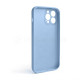 Чохол Full Silicone Case для Apple iPhone 13 Pro Max light blue (05) закрита камера (без логотипу) TPS-2710000236351