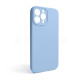 Чохол Full Silicone Case для Apple iPhone 13 Pro Max light blue (05) закрита камера (без логотипу) TPS-2710000236351