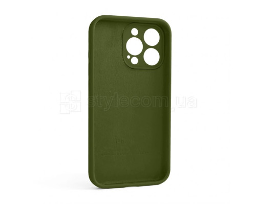 Чохол Full Silicone Case для Apple iPhone 13 Pro army green (45) закрита камера (без логотипу) TPS-2710000236023