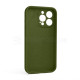 Чохол Full Silicone Case для Apple iPhone 13 Pro army green (45) закрита камера (без логотипу) TPS-2710000236023