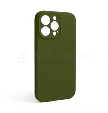 Чохол Full Silicone Case для Apple iPhone 13 Pro army green (45) закрита камера (без логотипу)