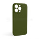 Чохол Full Silicone Case для Apple iPhone 13 Pro army green (45) закрита камера (без логотипу) TPS-2710000236023