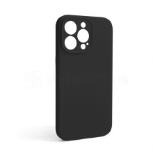 Чохол Full Silicone Case для Apple iPhone 13 Pro black (18) закрита камера (без логотипу)