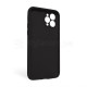 Чохол Full Silicone Case для Apple iPhone 11 Pro Max black (18) закрита камера (без логотипу) TPS-2710000235736