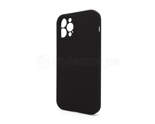 Чохол Full Silicone Case для Apple iPhone 12 Pro black (18) закрита камера (без логотипу) TPS-2710000235750