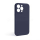 Чохол Full Silicone Case для Apple iPhone 13 Pro dark blue (08) закрита камера (без логотипу) TPS-2710000236078