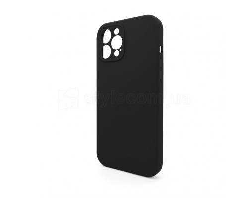 Чохол Full Silicone Case для Apple iPhone 12 Pro Max black (18) закрита камера (без логотипу) TPS-2710000235798