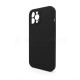 Чохол Full Silicone Case для Apple iPhone 12 Pro Max black (18) закрита камера (без логотипу) TPS-2710000235798