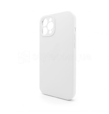 Чохол Full Silicone Case для Apple iPhone 12 Pro Max white (09) закрита камера (без логотипу)