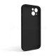 Чохол Full Silicone Case для Apple iPhone 13 black (18) закрита камера (без логотипу) TPS-2710000235842