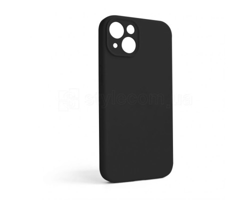 Чохол Full Silicone Case для Apple iPhone 13 black (18) закрита камера (без логотипу) TPS-2710000235842