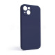 Чохол Full Silicone Case для Apple iPhone 13 dark blue (08) закрита камера (без логотипу) TPS-2710000235866