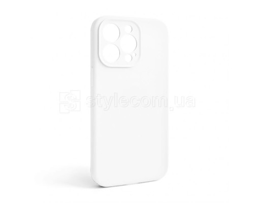 Чохол Full Silicone Case для Apple iPhone 13 Pro white (09) закрита камера (без логотипу) TPS-2710000236207