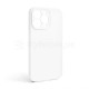 Чохол Full Silicone Case для Apple iPhone 13 Pro white (09) закрита камера (без логотипу) TPS-2710000236207