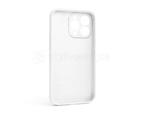 Чохол Full Silicone Case для Apple iPhone 13 Pro white (09) закрита камера (без логотипу) TPS-2710000236207