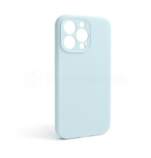 Чохол Full Silicone Case для Apple iPhone 13 Pro sky blue (58) закрита камера (без логотипу)