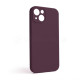 Чохол Full Silicone Case для Apple iPhone 13 plum (57) закрита камера (без логотипу) TPS-2710000235941