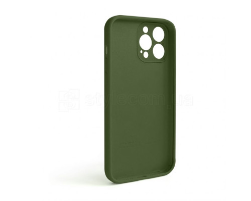 Чохол Full Silicone Case для Apple iPhone 13 Pro Max army green (45) закрита камера (без логотипу)