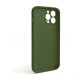 Чохол Full Silicone Case для Apple iPhone 13 Pro Max army green (45) закрита камера (без логотипу) TPS-2710000236269