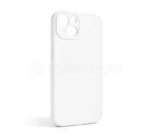 Чохол Full Silicone Case для Apple iPhone 13 white (09) закрита камера (без логотипу) TPS-2710000235965