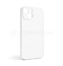 Чохол Full Silicone Case для Apple iPhone 13 white (09) закрита камера (без логотипу)