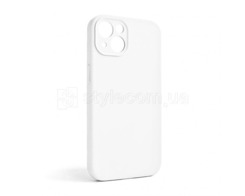 Чохол Full Silicone Case для Apple iPhone 13 white (09) закрита камера (без логотипу) TPS-2710000235965