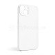 Чохол Full Silicone Case для Apple iPhone 13 white (09) закрита камера (без логотипу) TPS-2710000235965