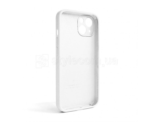 Чохол Full Silicone Case для Apple iPhone 13 white (09) закрита камера (без логотипу) TPS-2710000235965