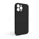 Чохол Full Silicone Case для Apple iPhone 13 Pro Max black (18) закрита камера (без логотипу) TPS-2710000236283