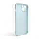 Чохол Full Silicone Case для Apple iPhone 13 sky blue (58) закрита камера (без логотипу) TPS-2710000235972