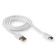 Мережевий зарядний пристрій (адаптер) 2в1 WALKER WH-27 2USB / 2.1A + Type-C white TPS-2710000236511