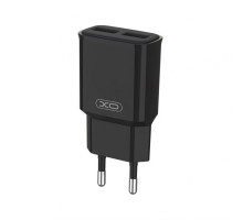 Мережевий зарядний пристрій (адаптер) XO L92C 2USB / 2.4A black TPS-2710000237068