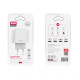 Мережевий зарядний пристрій (адаптер) 2в1 XO L85C 2USB / 2.4A + Data Cabel USB to Lightning white