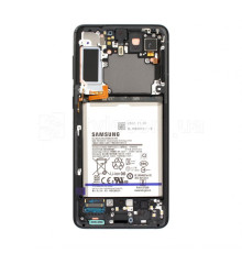 Дисплей (LCD) для Samsung Galaxy S21 Plus/G996 (2021) з тачскріном та рамкою black Service Original (PN:GH82-24744A) TPS-2710000237204