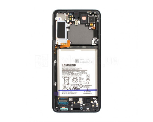 Дисплей (LCD) для Samsung Galaxy S21 Plus/G996 (2021) з тачскріном та рамкою black Service Original (PN:GH82-24744A) TPS-2710000237204