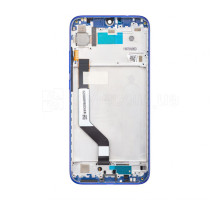 Дисплей (LCD) для Xiaomi Redmi Note 7, Redmi Note 7 Pro з тачскріном та рамкою blue Service Original (PN:5610100140C7)