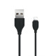 Кабель USB XO NB8 Lightning Quick Charge 2.1A black