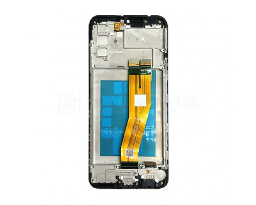 Дисплей (LCD) для Samsung Galaxy A03s/A037 (2021) з тачскріном та рамкою black Service Original (PN:GH81-21232A) TPS-2710000237518