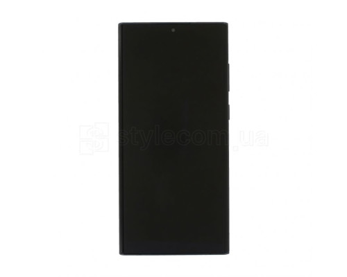 Дисплей (LCD) для Samsung Galaxy S22 Ultra/S908 (2022) з тачскріном та рамкою black Service Original (PN:GH82-27489A) TPS-2710000238096