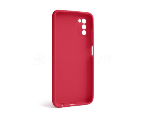 Чохол Full Silicone Case для Samsung Galaxy A03s/A037 (2021) rose red (42) (без логотипу) TPS-2710000238812