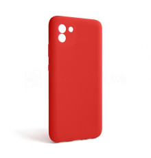 Чохол Full Silicone Case для Samsung Galaxy A03/A035 (2021) red (14) (без логотипу)