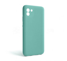 Чохол Full Silicone Case для Samsung Galaxy A03/A035 (2021) turquoise (17) (без логотипу)