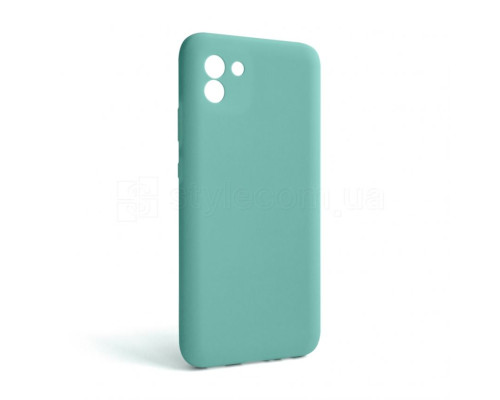 Чохол Full Silicone Case для Samsung Galaxy A03/A035 (2021) turquoise (17) (без логотипу)