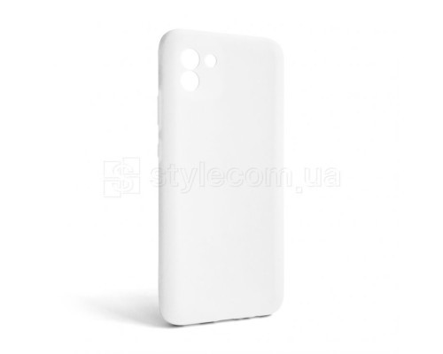 Чохол Full Silicone Case для Samsung Galaxy A03/A035 (2021) white (09) (без логотипу)